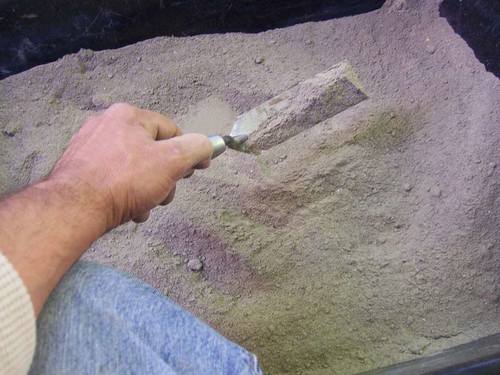 смесь из песка и цемента