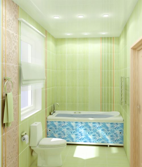 Дизайн ванной комнаты — отделка стен панелями пвх