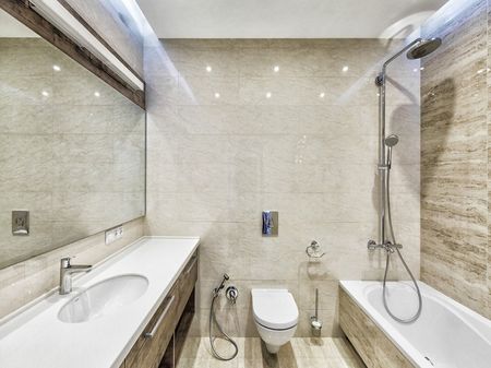 дизайн светлой ванной комнаты